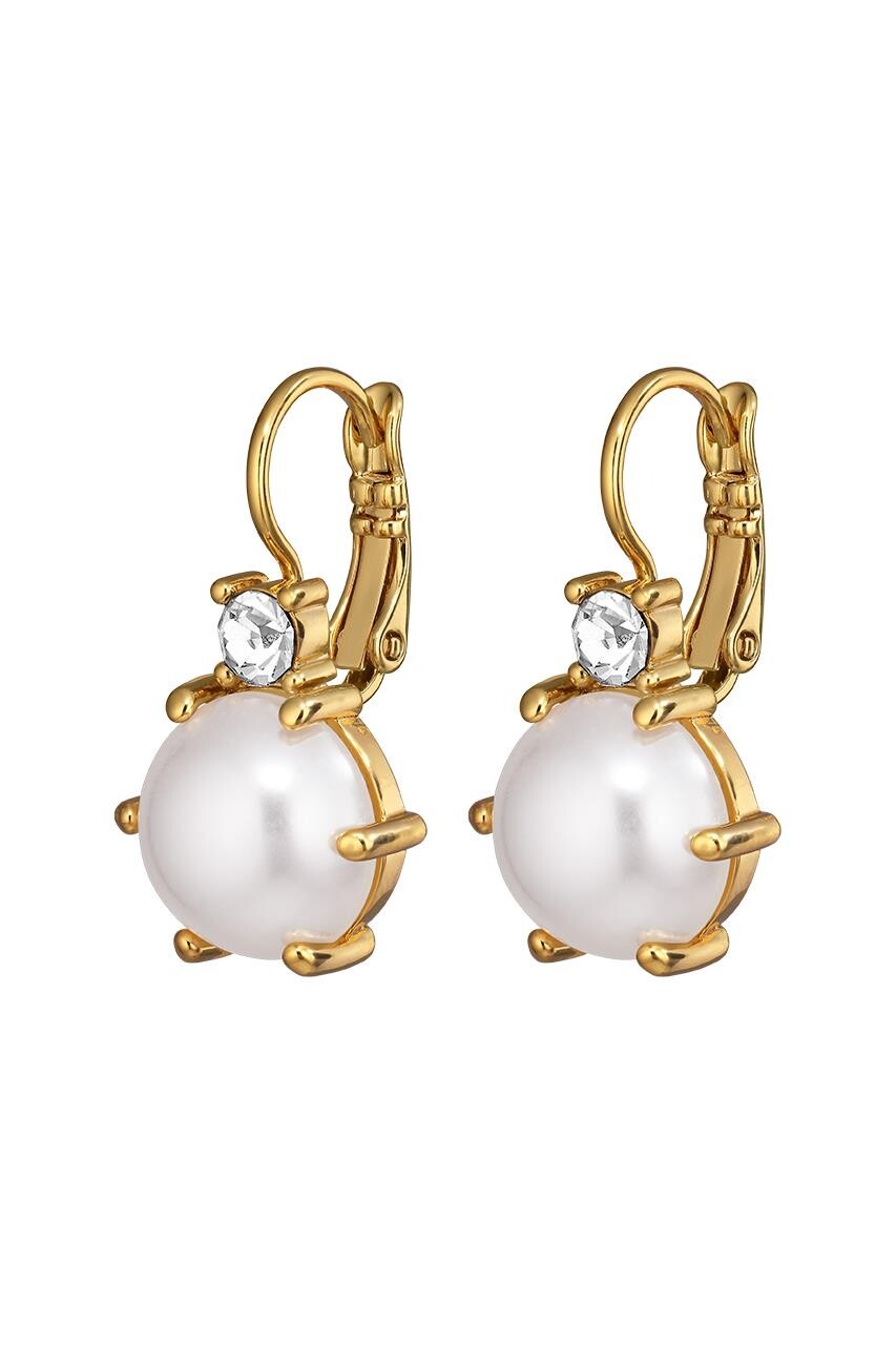 Dyrberg Kern Dyrberg/Kern Begonia Earring, Color: Silver/White, Onesize, Women