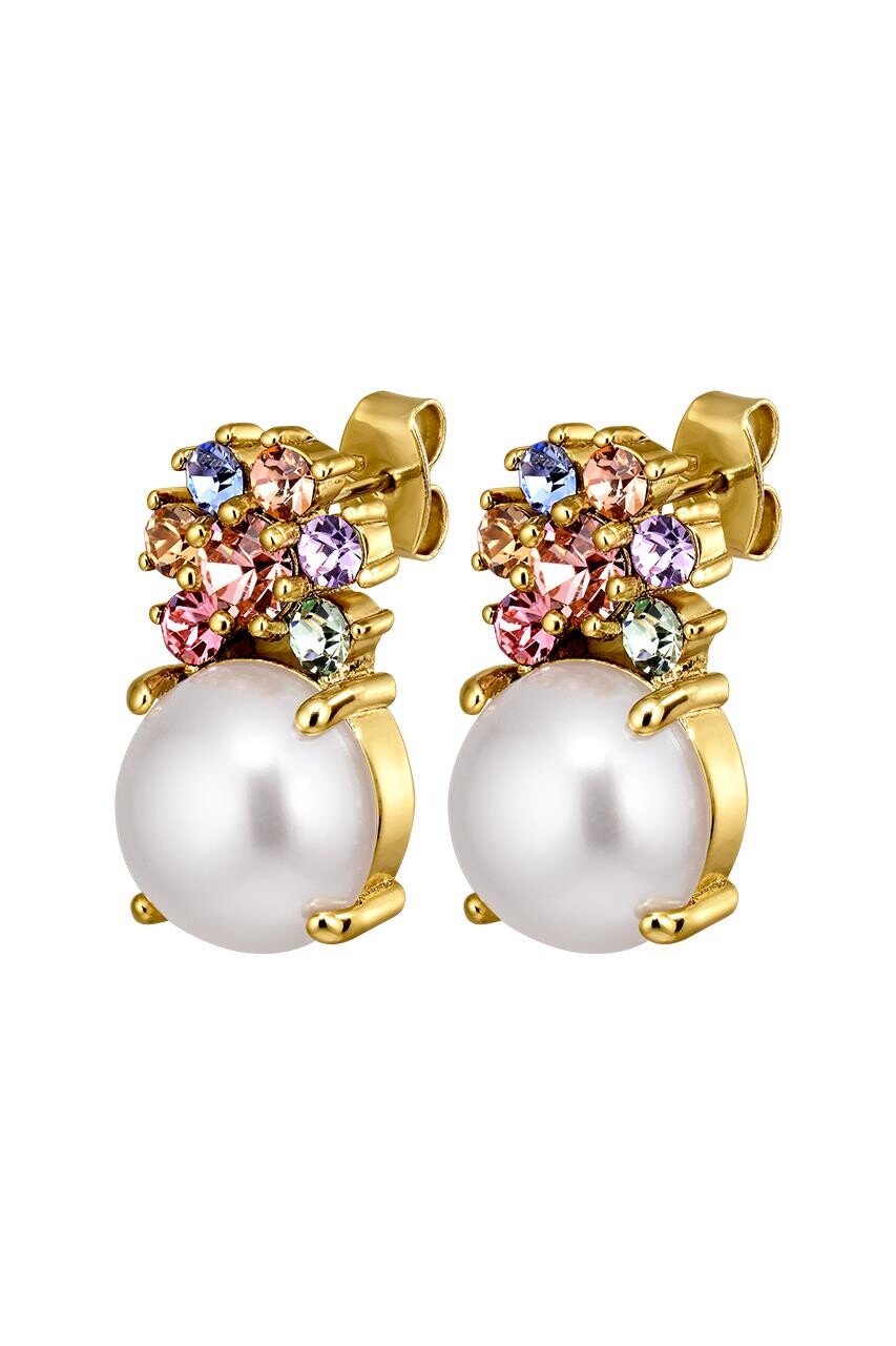 Dyrberg Kern Dyrberg/Kern Beckia Earring, Color: Gold, Pastel, Onesize, Women