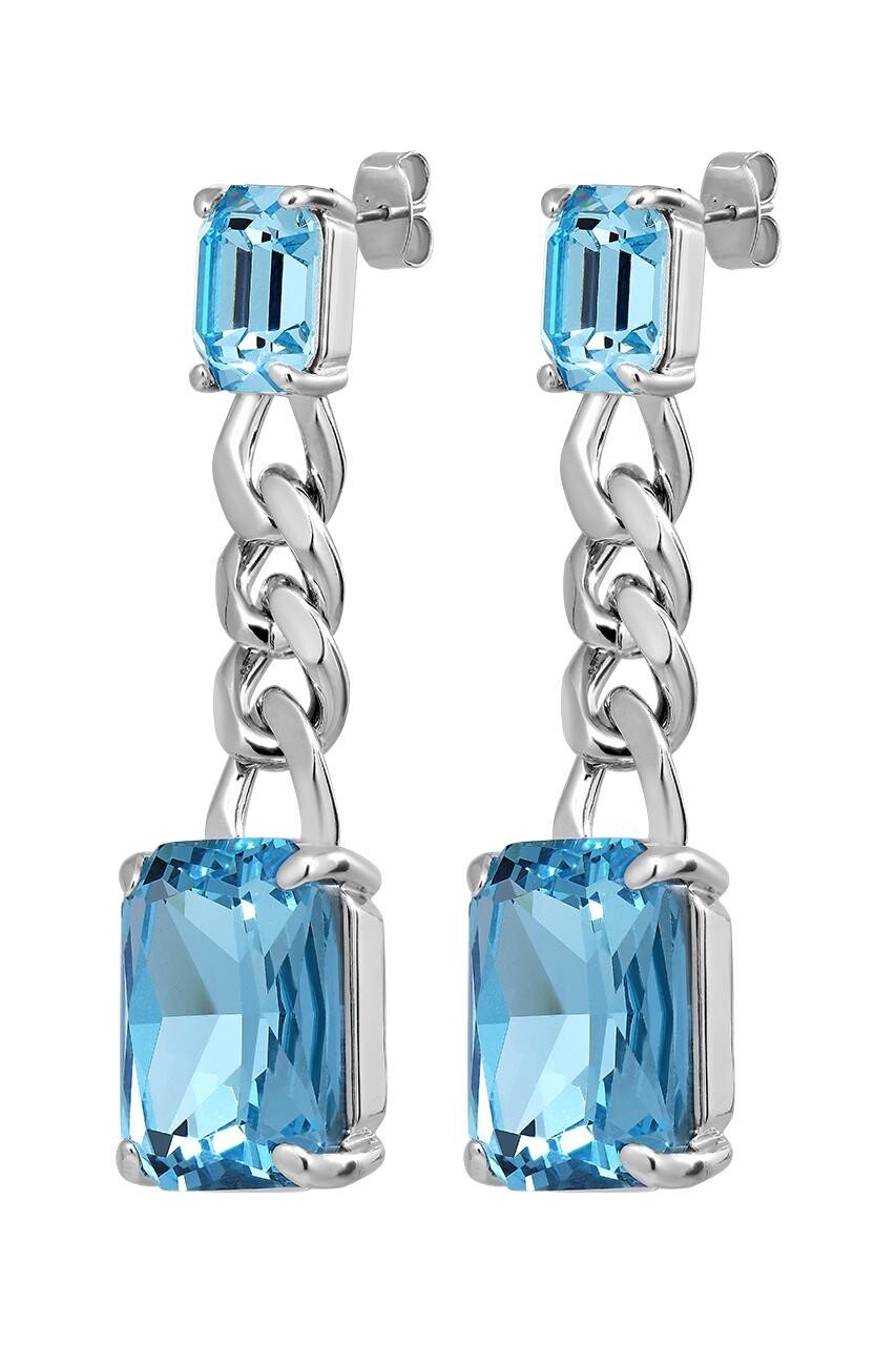 Dyrberg Kern Dyrberg/Kern Calla Earring, Color: Silver/Blue, Onesize, Women