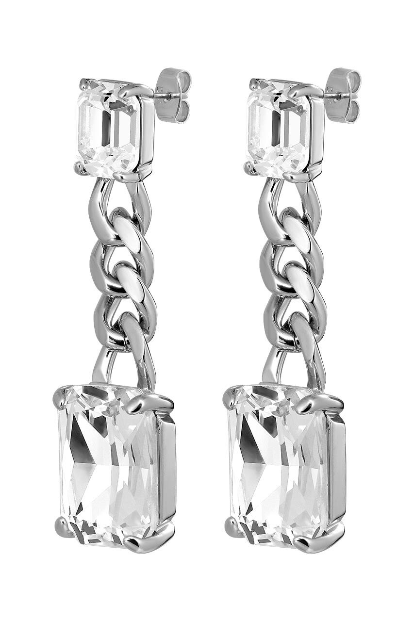 Dyrberg Kern Dyrberg/Kern Calla Earring, Color: Silver/Crystal, Onesize, Women