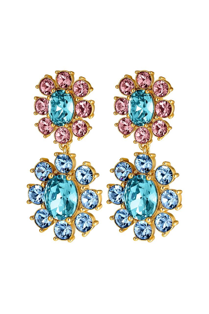 Dyrberg Kern Dyrberg/Kern Lina Earring, Color: Gold/Blue, Onesize, Women