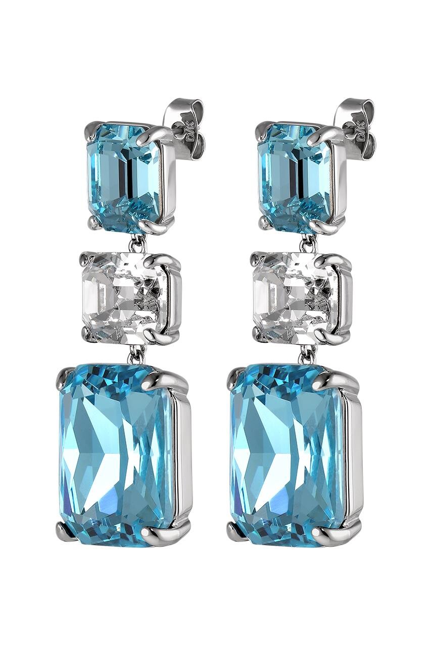 Dyrberg Kern Dyrberg/Kern Esmara Earring, Color: Silver/Blue, Onesize, Women