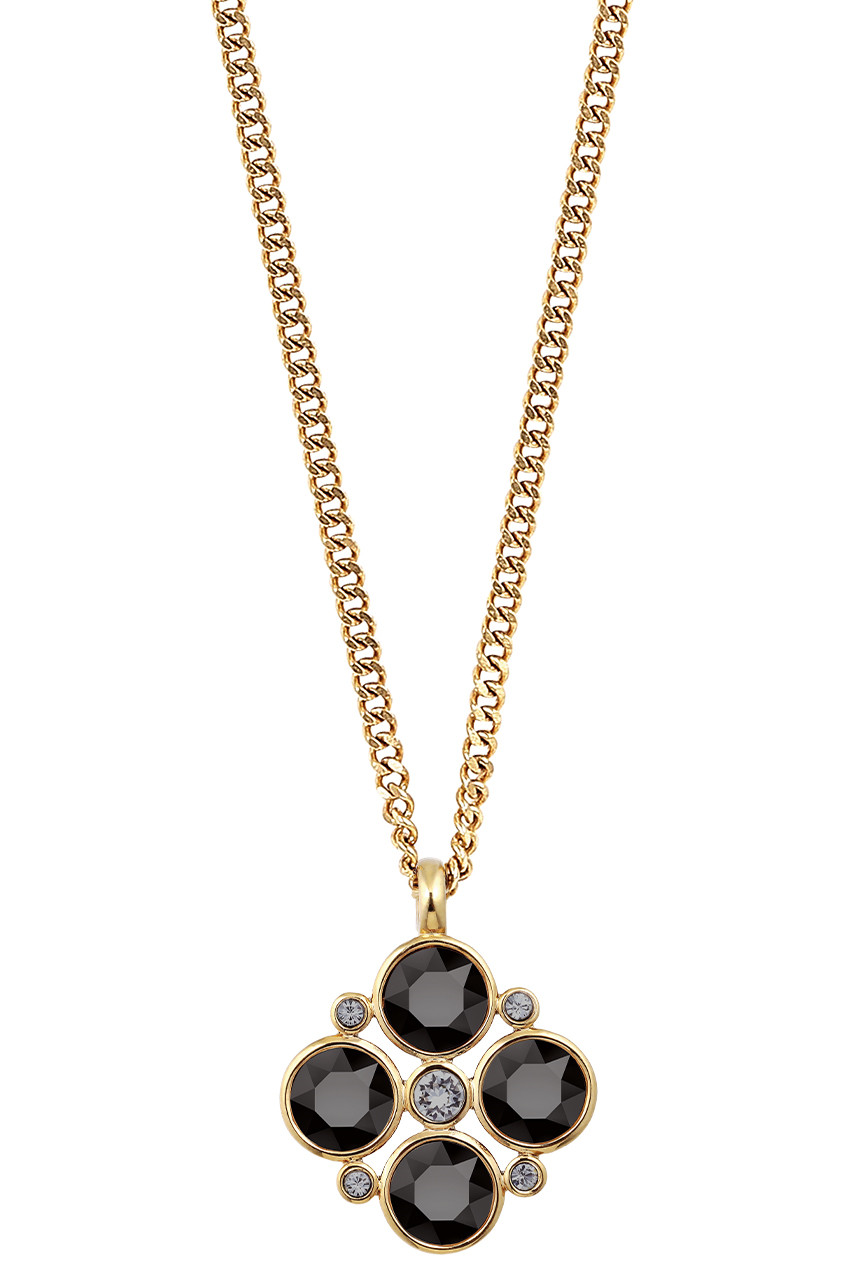 Dyrberg Kern Dyrberg/Kern Maude Necklace, Color: Gold/Black, Onesize, Women