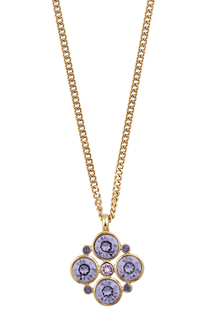 Dyrberg Kern Dyrberg/Kern Maude Necklace, Color: Gold/Purple, Onesize, Women