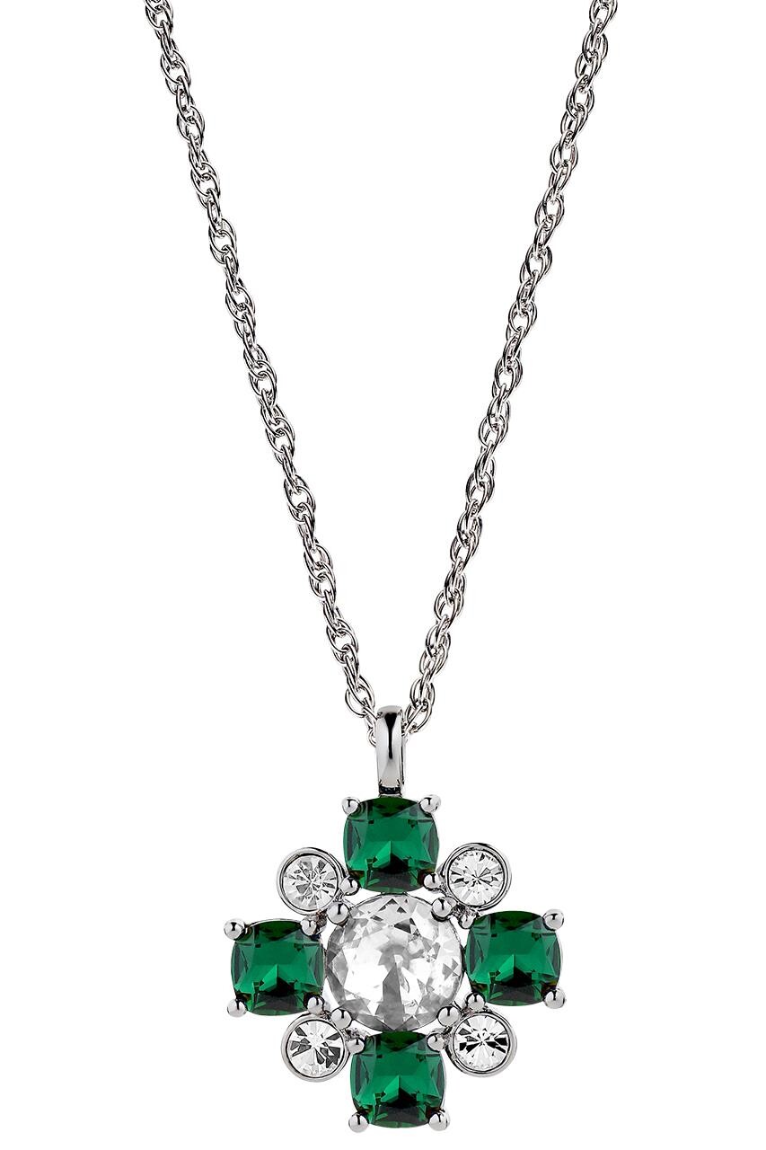 Dyrberg Kern Dyrberg/Kern Sassi Necklace, Color: Silver/Green, Onesize, Women