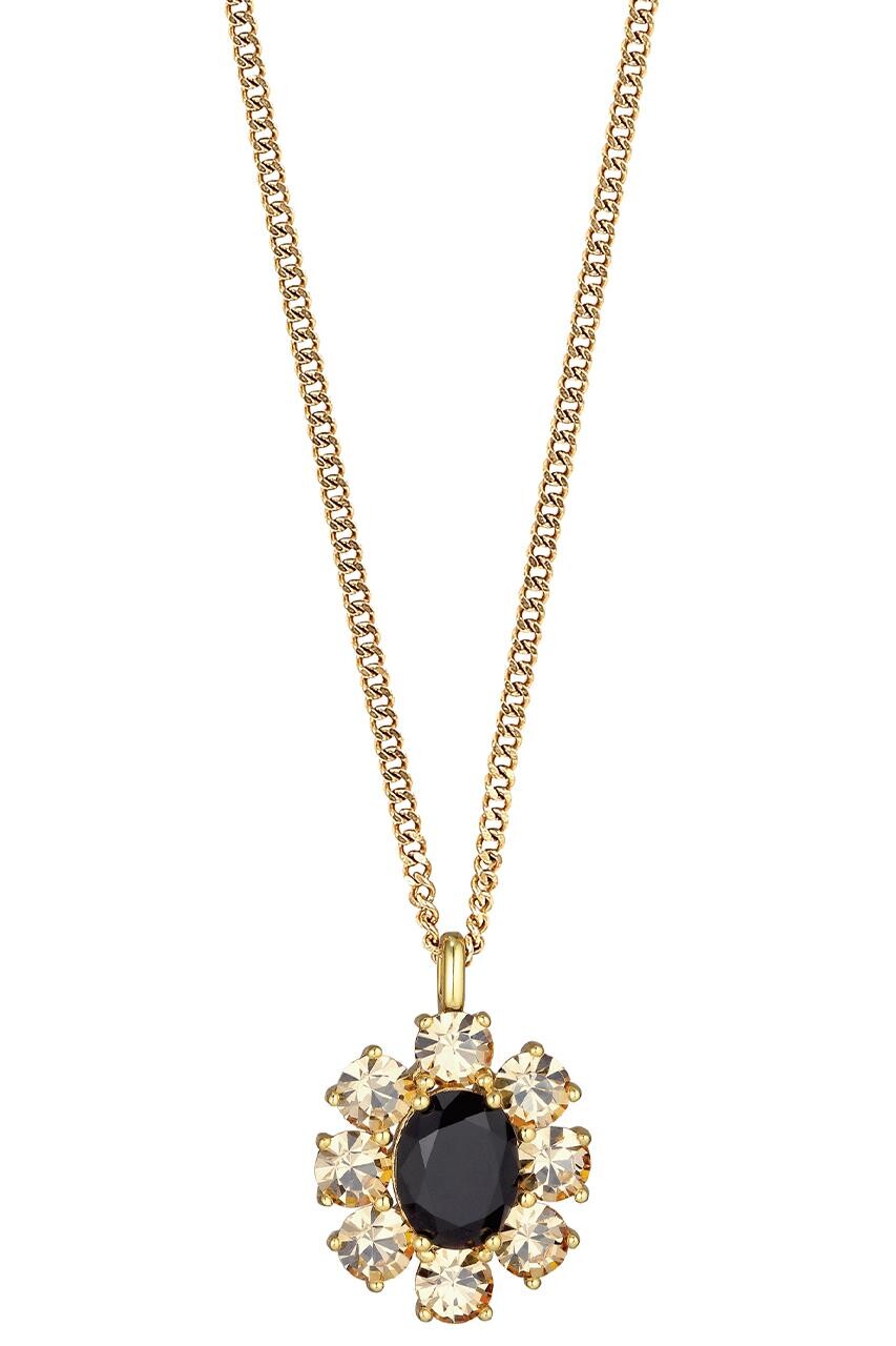 Dyrberg Kern Dyrberg/Kern Claudia Necklace, Color: Gold/Black, Onesize, Women