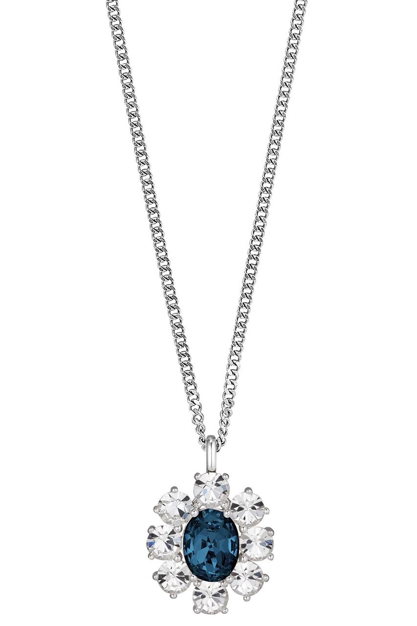 Dyrberg Kern Dyrberg/Kern Claudia Necklace, Color: Silver/Blue, Onesize, Women