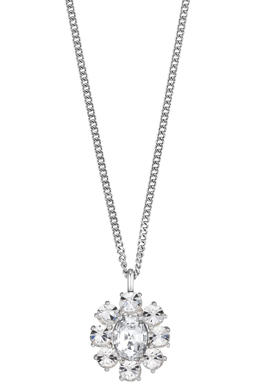 Dyrberg Kern Dyrberg/Kern Claudia Necklace, Color: Silver/Crystal, Onesize, Women