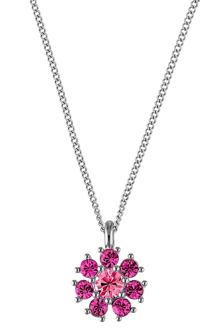 Dyrberg Kern Dyrberg/Kern Delise Necklace, Color: Silver, Pink, Onesize, Women