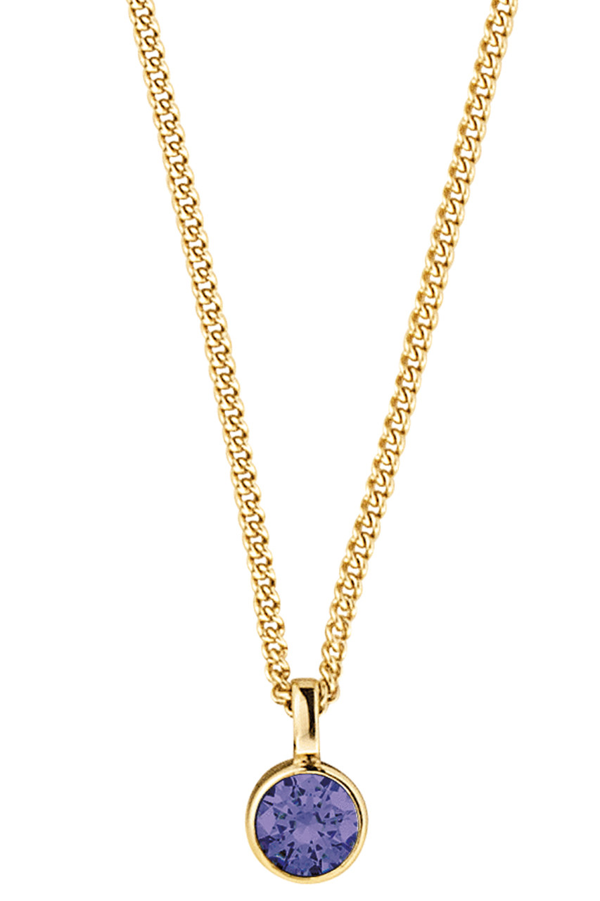 Dyrberg Kern Dyrberg/Kern Jemma Necklace, Color: Gold/Purple, Onesize, Women
