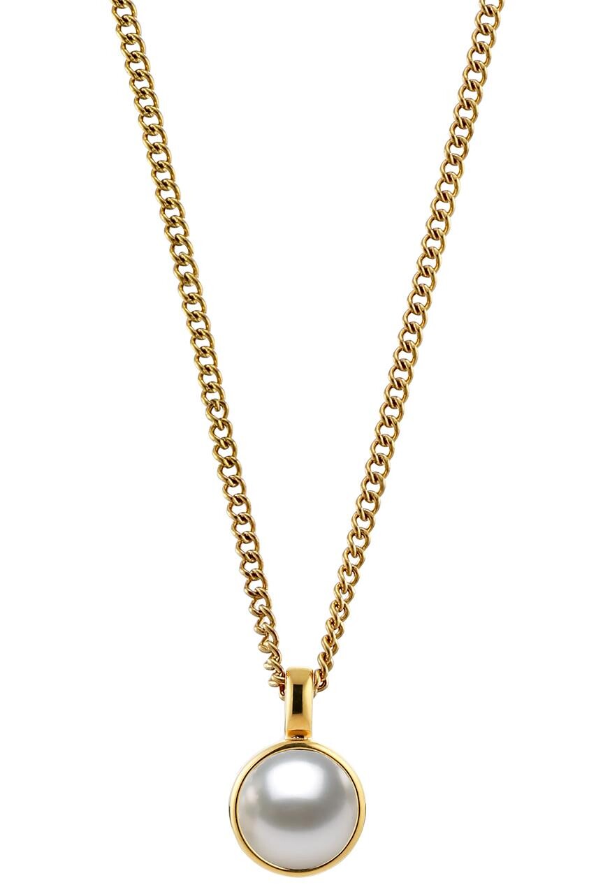 Dyrberg Kern Dyrberg/Kern Ette Necklace, Color: Gold/White, Onesize, Women