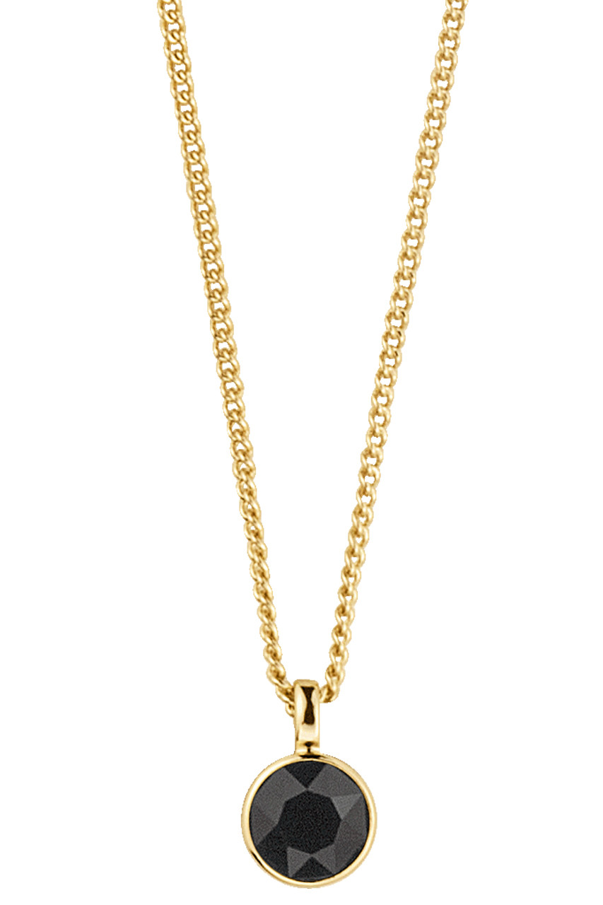 Dyrberg Kern Dyrberg/Kern Ette Necklace, Color: Gold/Black, Onesize, Women