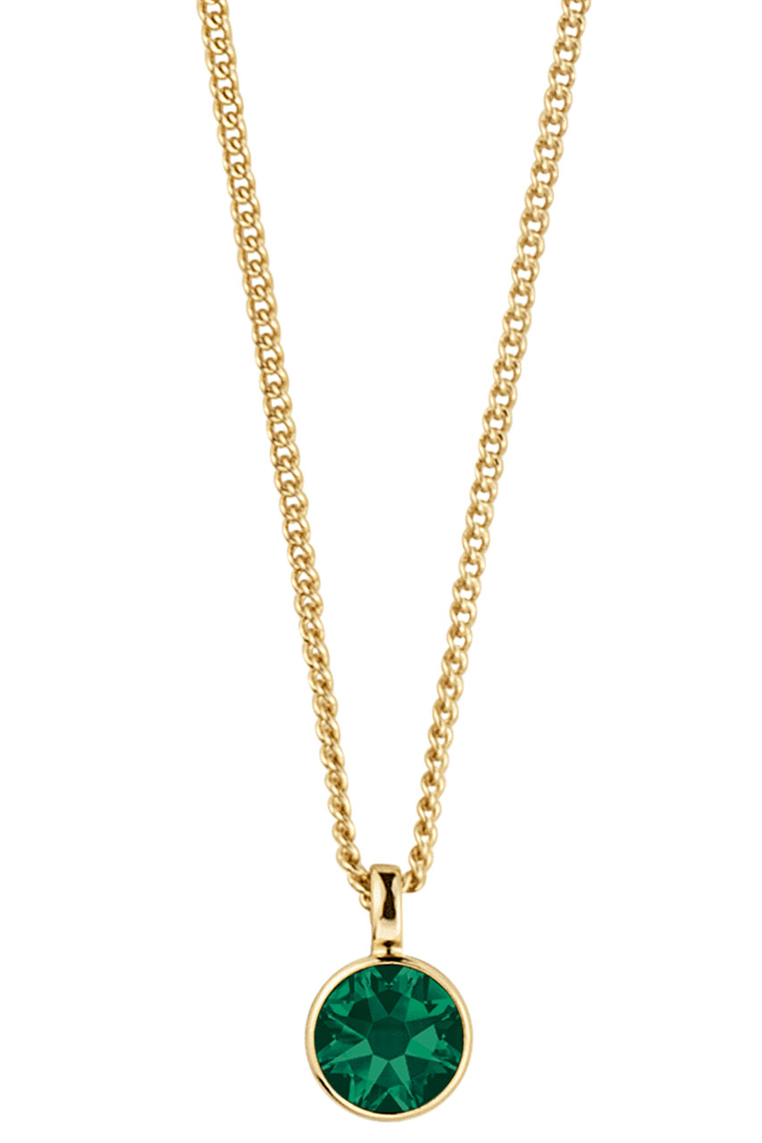 Dyrberg Kern Dyrberg/Kern Ette Necklace, Color: Gold/Green, Onesize, Women