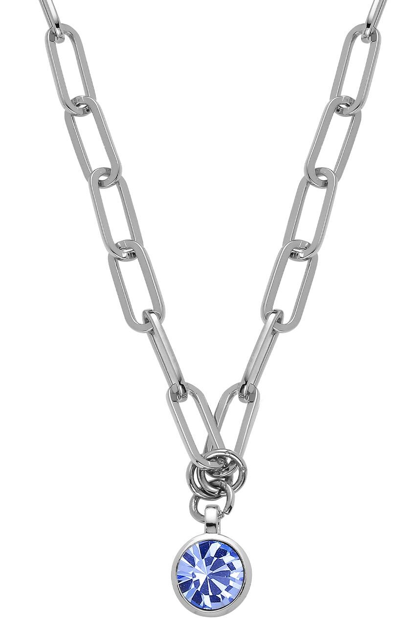 Dyrberg Kern Dyrberg/Kern Lisanna Necklace, Color: Silver/Blue, Onesize, Women