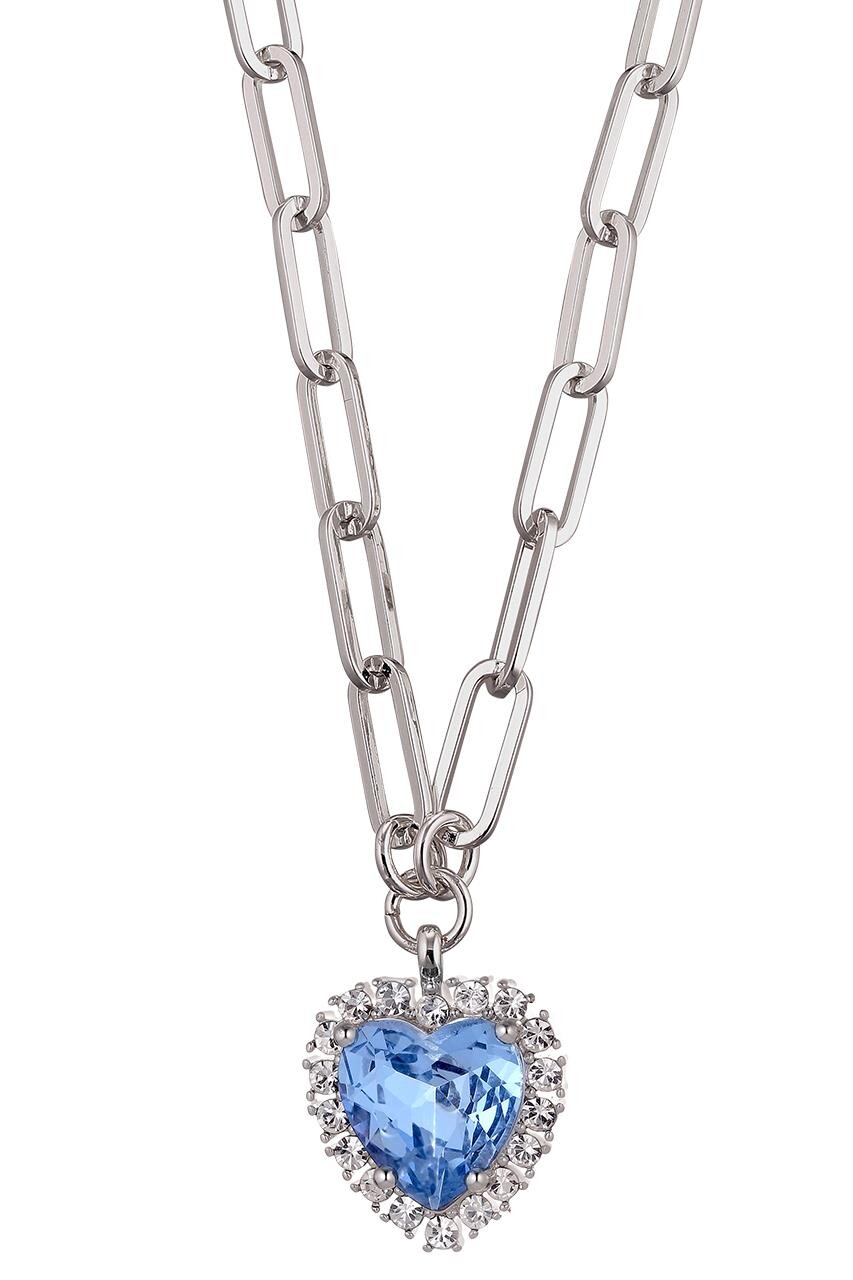 Dyrberg Kern Dyrberg/Kern Simona Necklace, Color: Silver/Blue, Onesize, Women