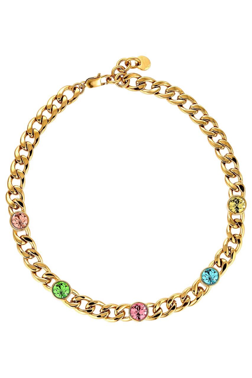 Dyrberg Kern Dyrberg/Kern Angelina Necklace, Color: Gold, Pastel, Onesize, Women