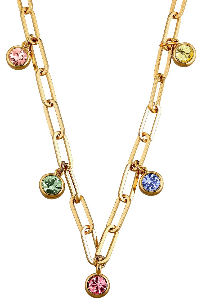 Dyrberg Kern Dyrberg/Kern Leona Necklace, Color: Gold, Pastel, Onesize, Women
