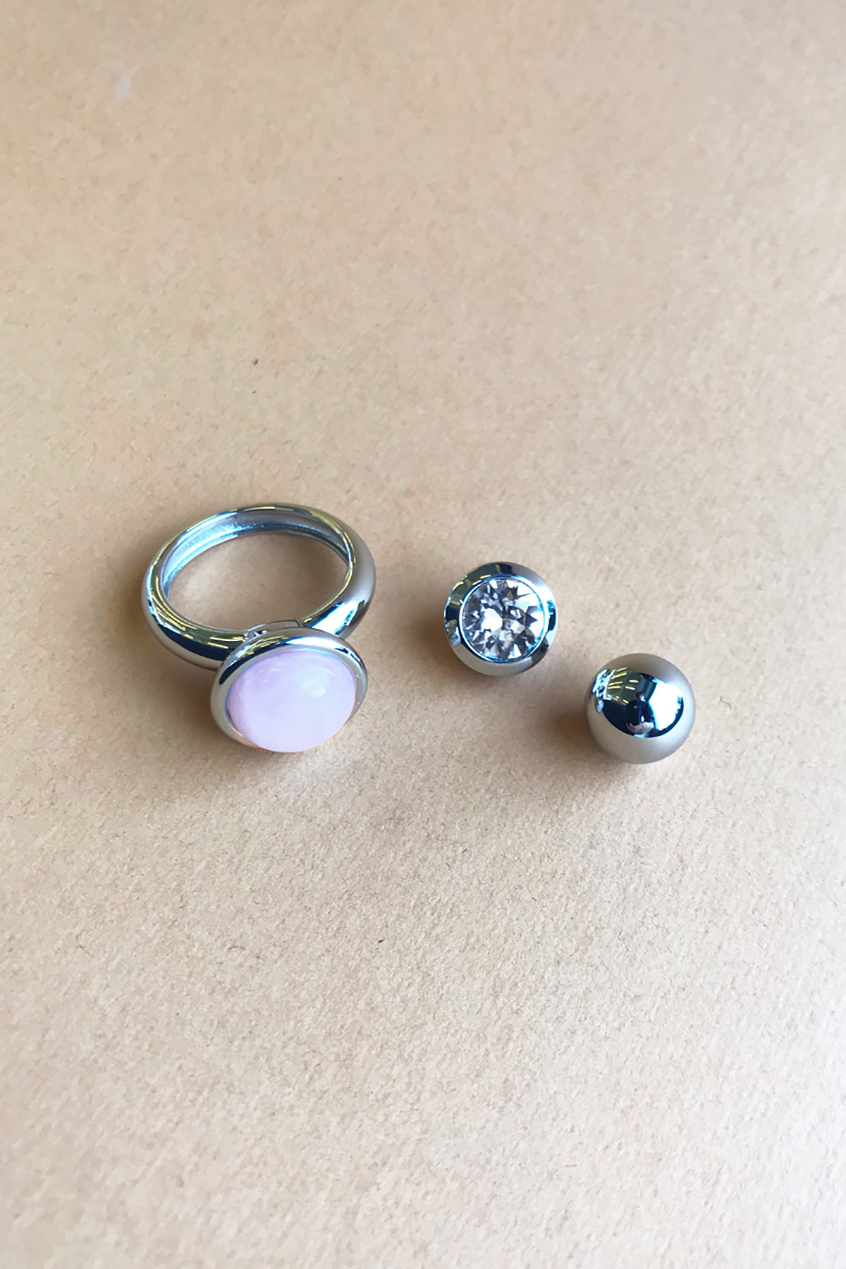 Dyrberg Kern Dyrberg/Kern Compliments Set Ring Tf, Color: Silver, Onesize, Women