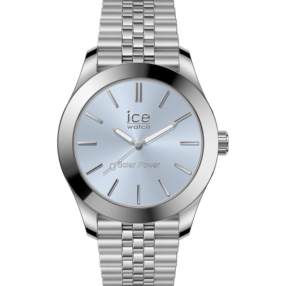 Ice-watch Solarhorloge ICE steel - Small - SOLAR 3H Polshorloge, dameshorloge, roestvrijstalen armband, tot 10 bar waterdicht
