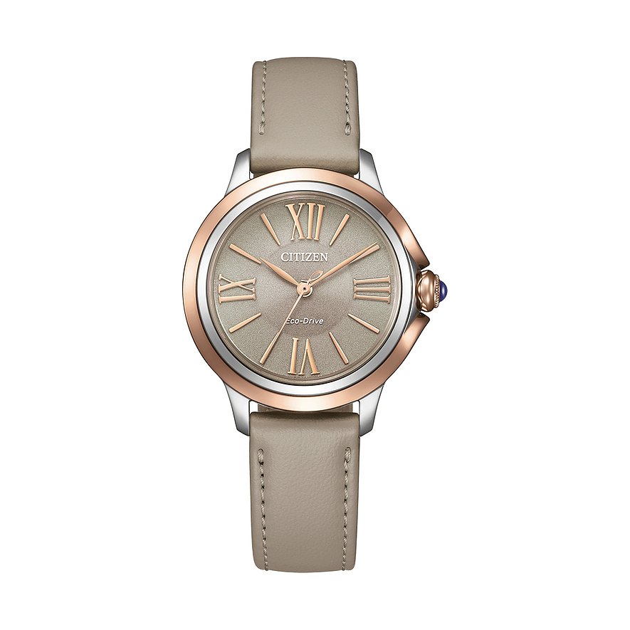 Citizen Solarhorloge  L Armbandhorloge, dameshorloge, leren armband, analoog, batterij-indicator
