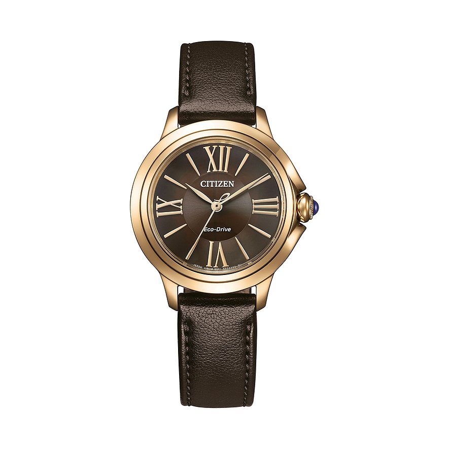 Citizen Solarhorloge  L Armbandhorloge, dameshorloge, leren armband, analoog, batterij-indicator