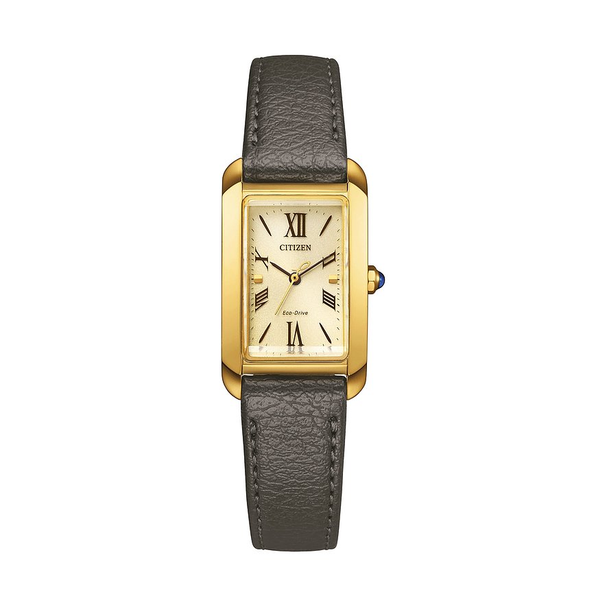 Citizen Solarhorloge  L Armbandhorloge, dameshorloge, leren armband, analoog, batterij-indicator