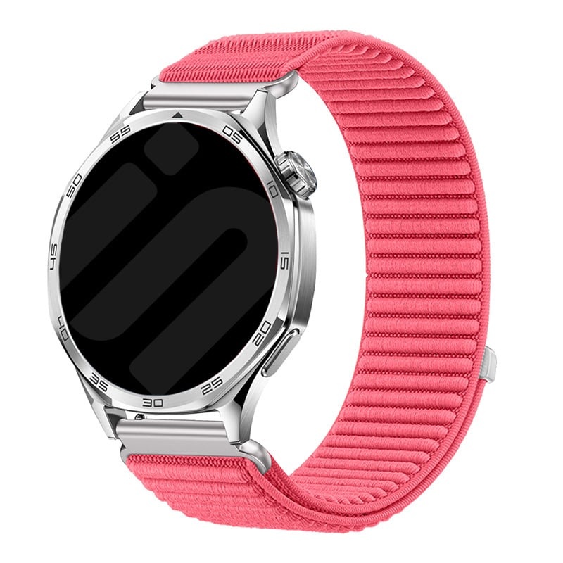 Strap-it Withings ScanWatch Light wave nylon band (watermeloen)