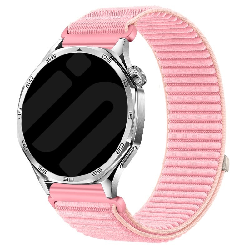 Strap-it Xiaomi Amazfit GTS wave nylon band (roze)
