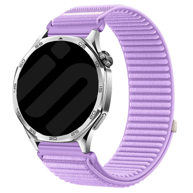 Strap-it Xiaomi Amazfit GTS wave nylon band (paars)