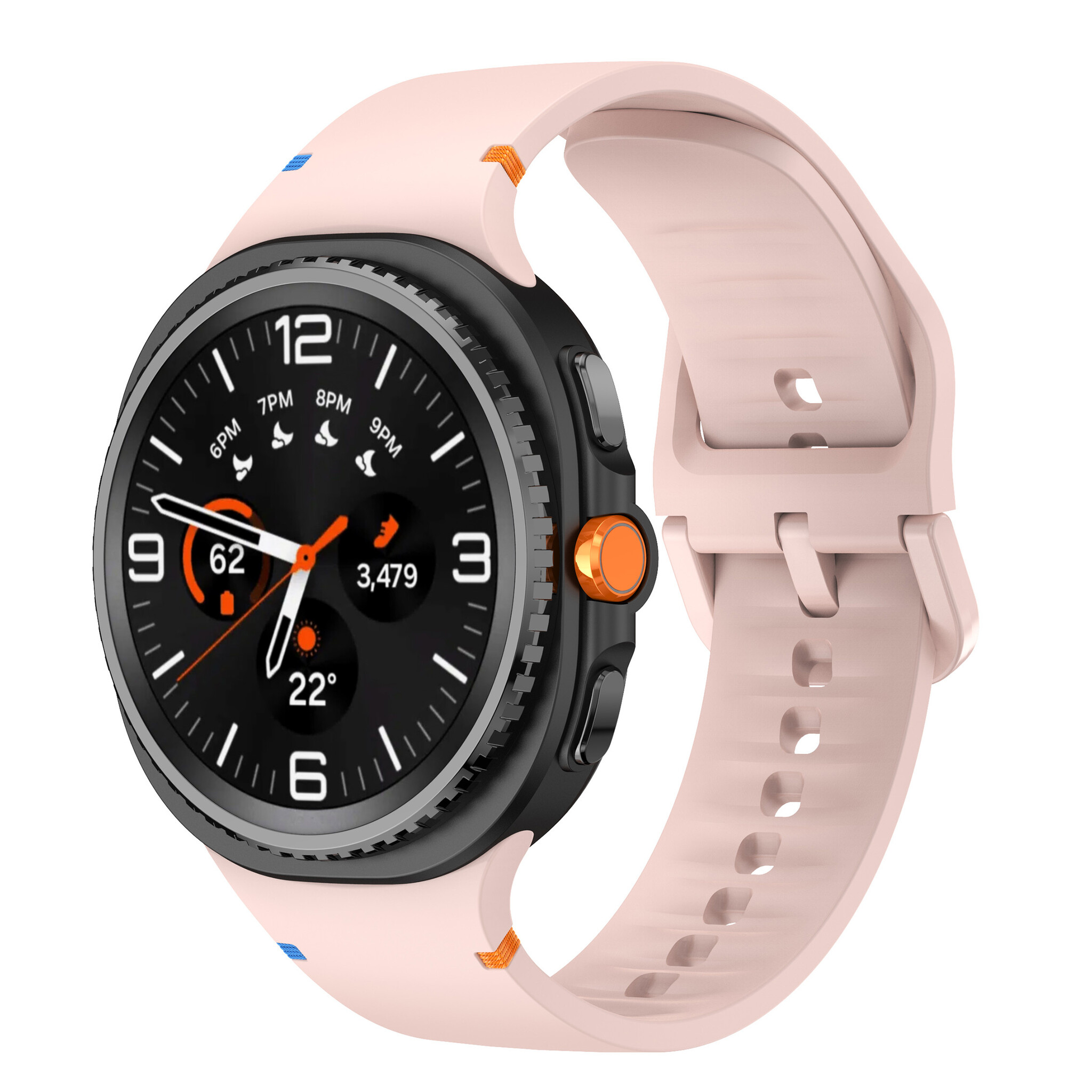 Strap-it Samsung Galaxy Watch 8 - 40mm siliconen bandje (roze)