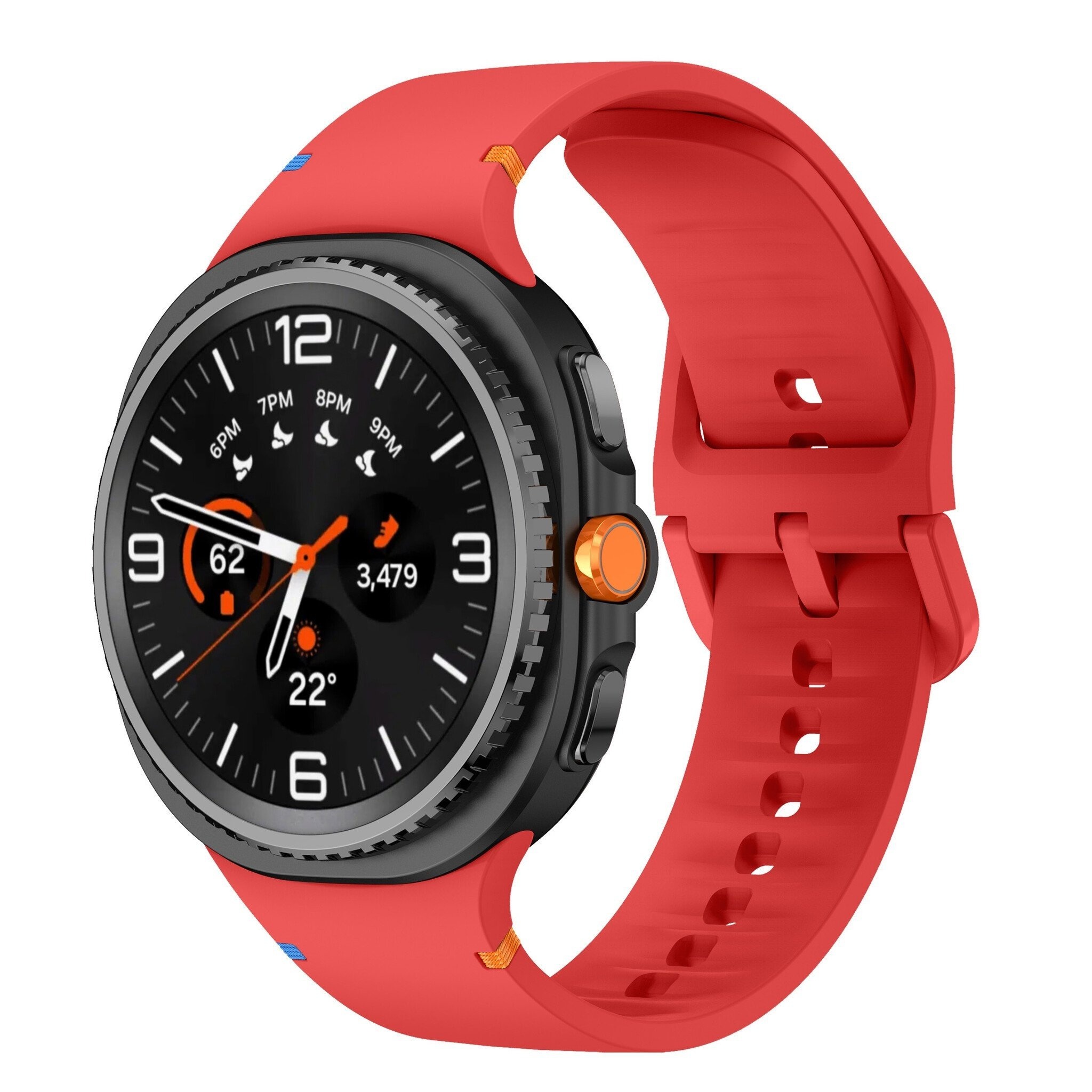 Strap-it Samsung Galaxy Watch 8 Classic siliconen bandje (rood)