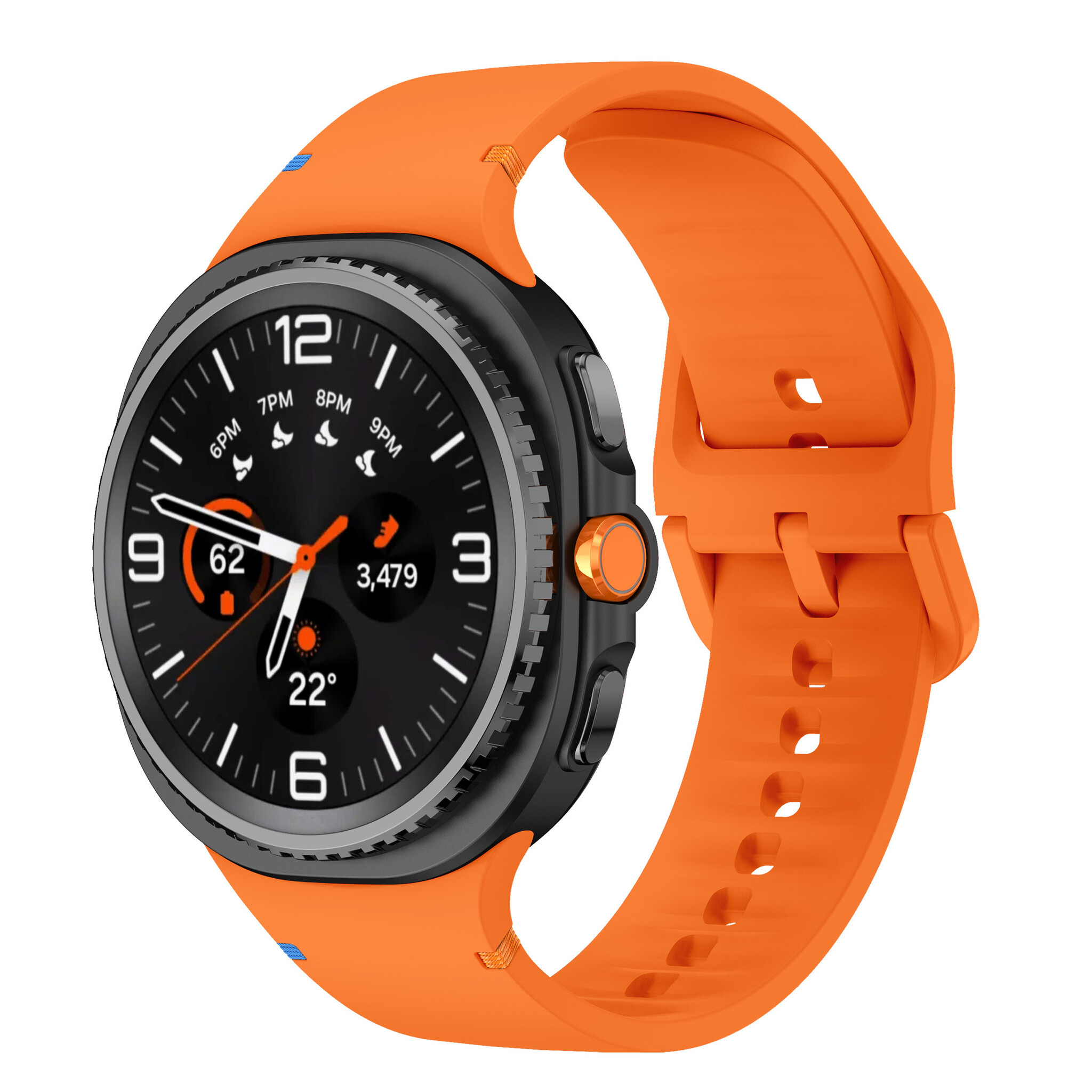 Strap-it Samsung Galaxy Watch 8 - 40mm siliconen bandje (oranje)