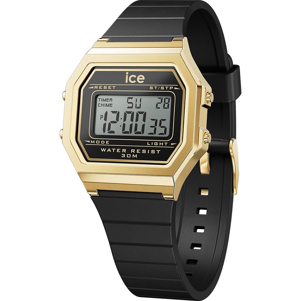 Ice-watch Chronograaf ICE digit retro - Small Armbandhorloge, quartz, dameshorloge, siliconen armband, datum