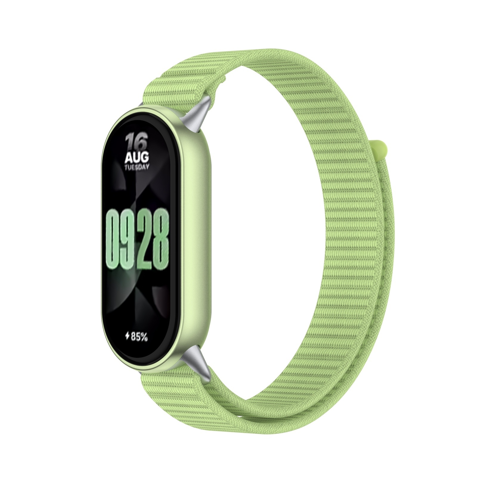 Strap-it Xiaomi Smart Band 9 modern nylon band (veld groen)