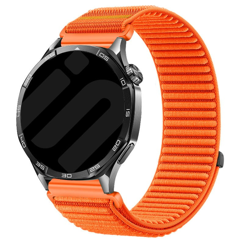 Strap-it Xiaomi Watch S1 wave nylon band (oranje)