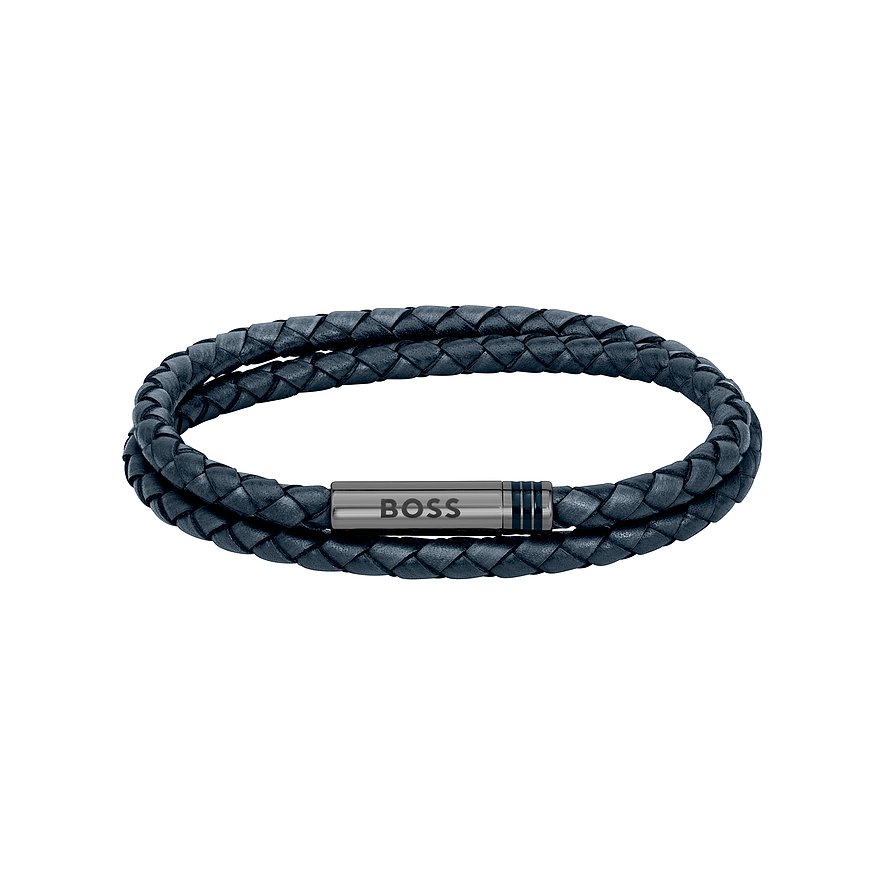 Boss Armband Sieraden roestvrij staal leren armband wikkelarmband ARES voor hoodie, shirt, jeans, sneakers, ondergoed, hugo,  orange!
