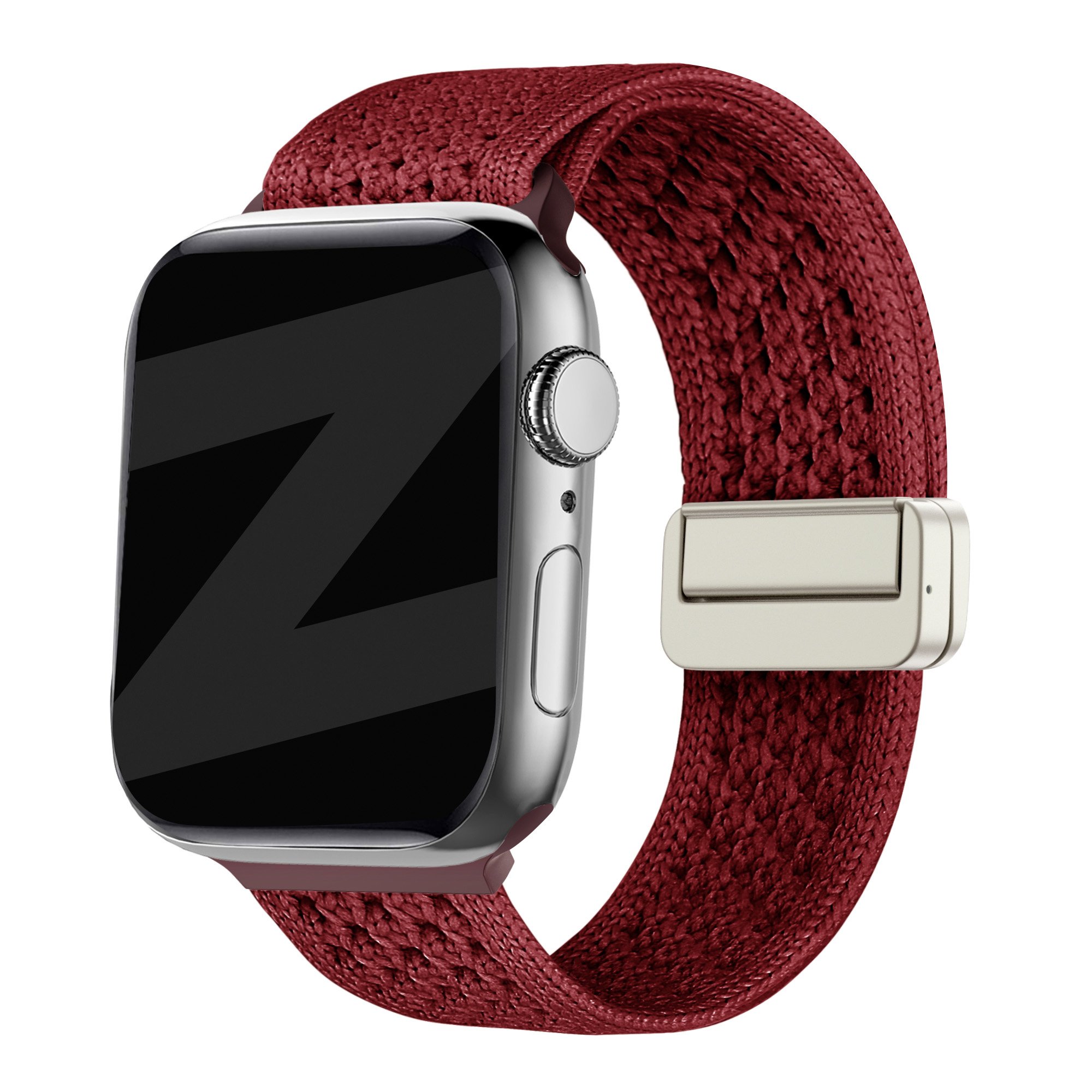 Bandz Apple Watch vintage nylon band (wijnrood)