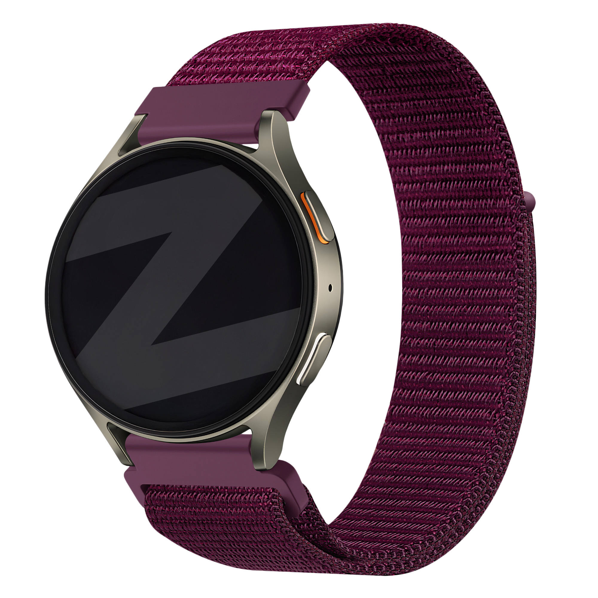 Bandz universeel 20mm nylon band 'Easy fit' (plum)