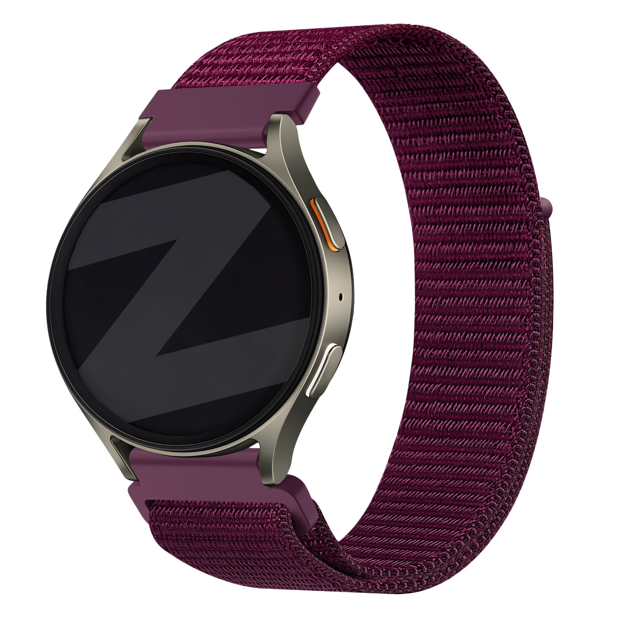 Bandz Amazfit Bip U (Pro) nylon band 'Easy fit' (plum)