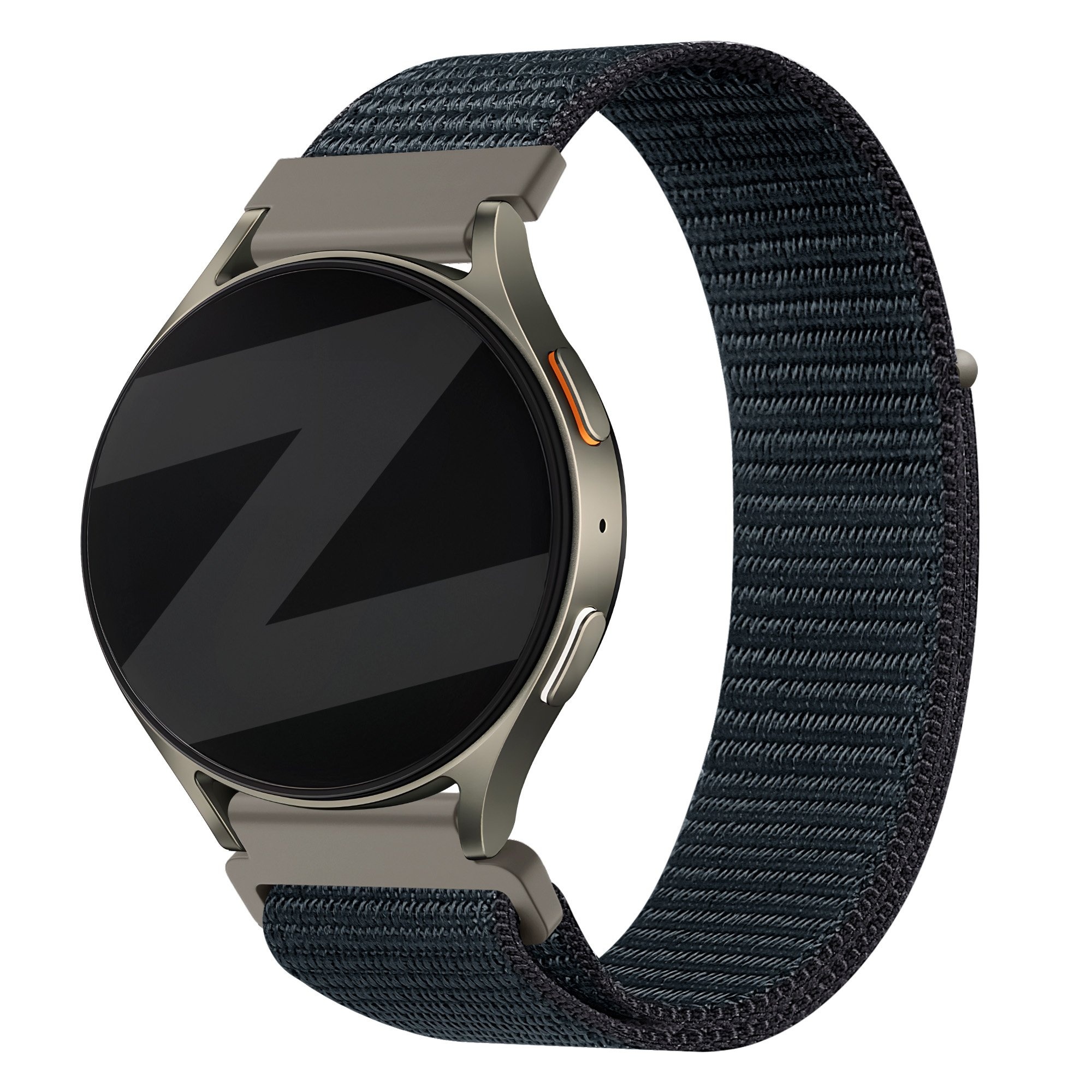 Bandz Amazfit Active 2 nylon band 'Easy fit' (grijsblauw)