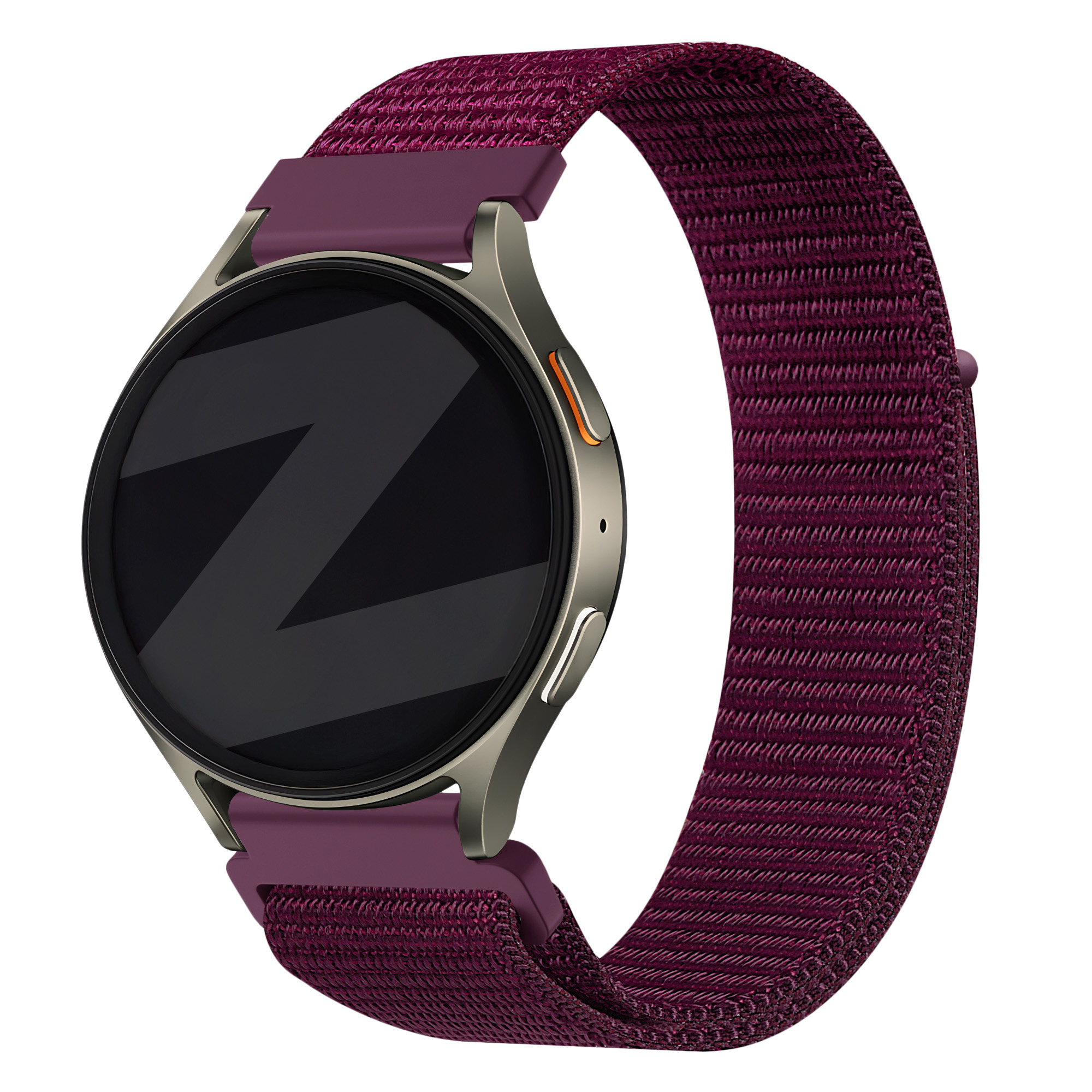 Bandz Huawei Watch GT 5 Pro - 42mm nylon band 'Easy fit' (plum)