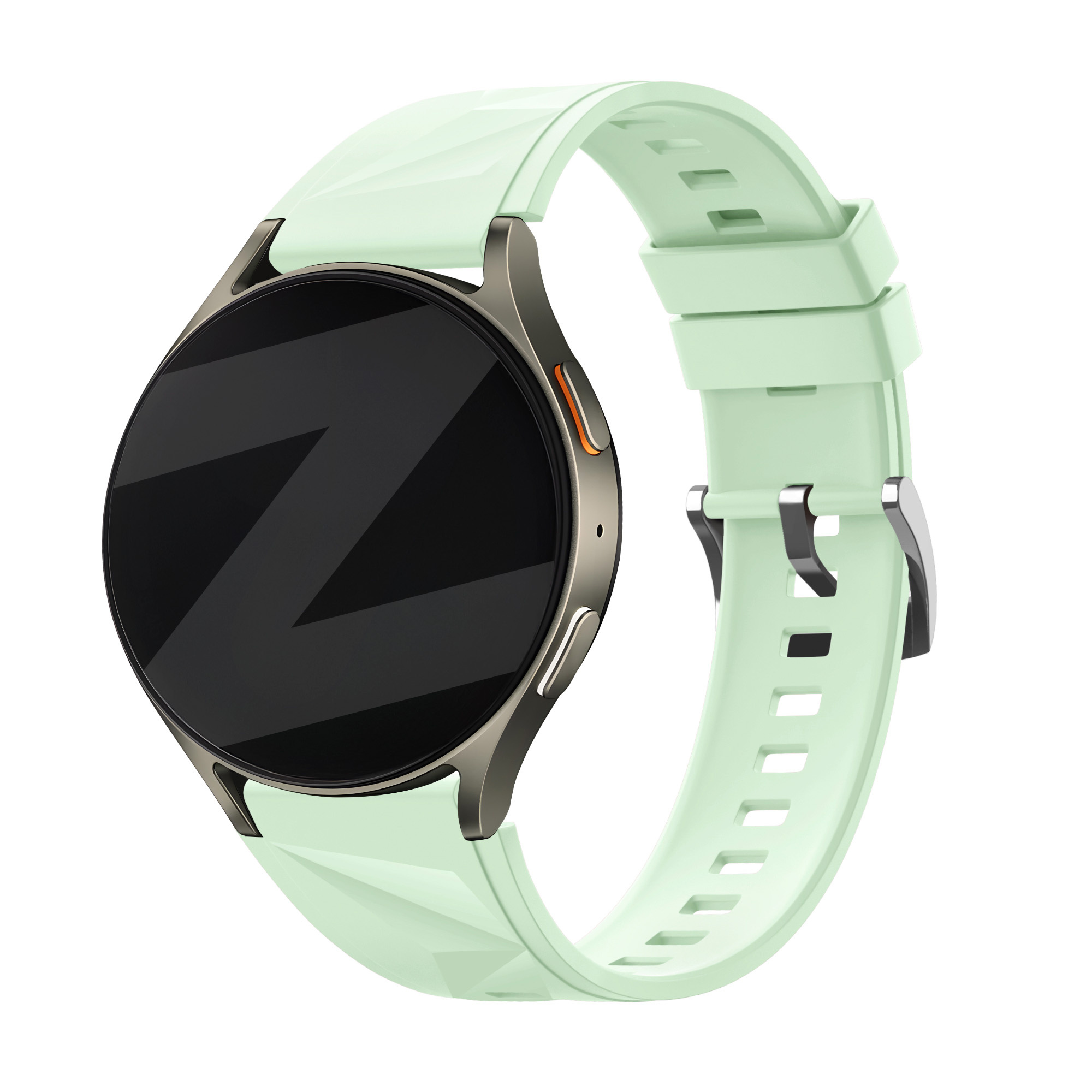 Bandz Huawei Watch GT 5 Pro - 42mm siliconen band 'Easy fit' (lichtgroen)
