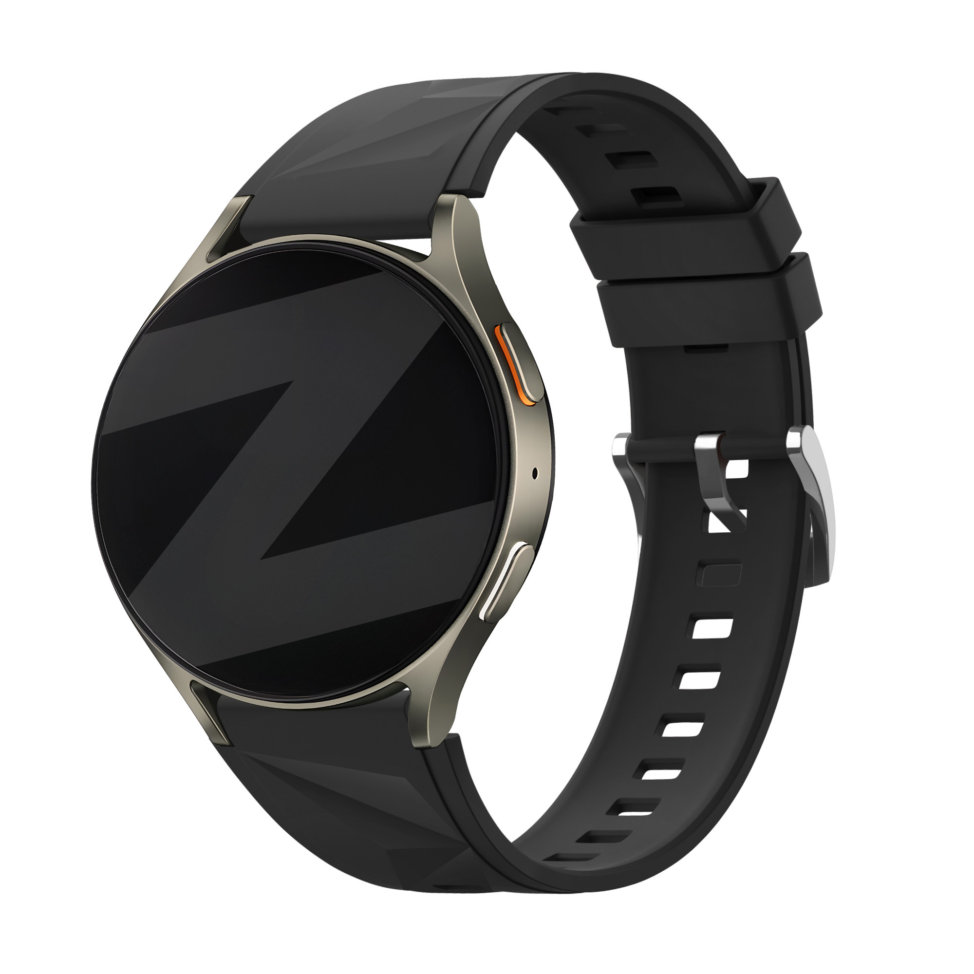 Bandz Withings Steel HR - 36mm siliconen band 'Easy fit' (zwart)