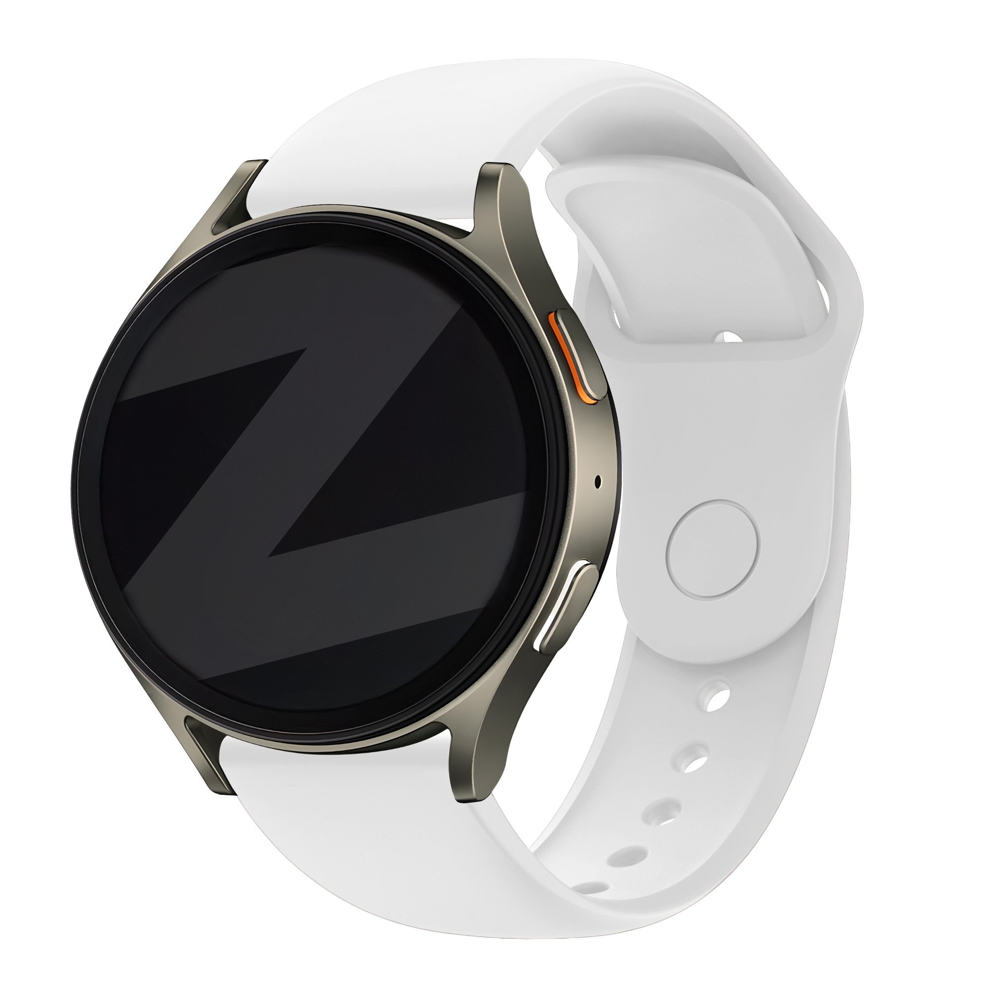 Bandz Samsung Galaxy Watch 7 - 40mm sport band 'Easy fit' (wit)