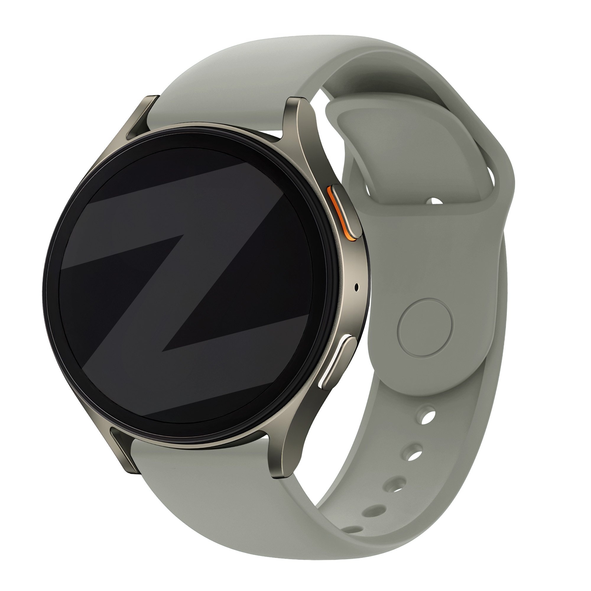Bandz Samsung Galaxy Watch 7 - 40mm sport band 'Easy fit' (lichtgrijs)
