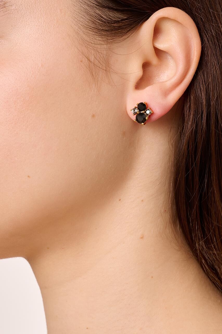 Dyrberg Kern Dyrberg/Kern Billis Earring, Color: Gold/Black, Onesize, Women
