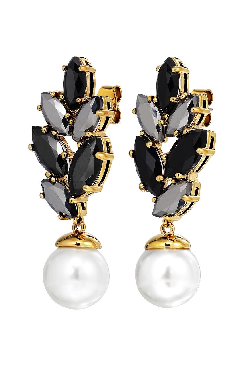 Dyrberg Kern Dyrberg/Kern Balete Earring, Color: Gold/Black, Onesize, Women