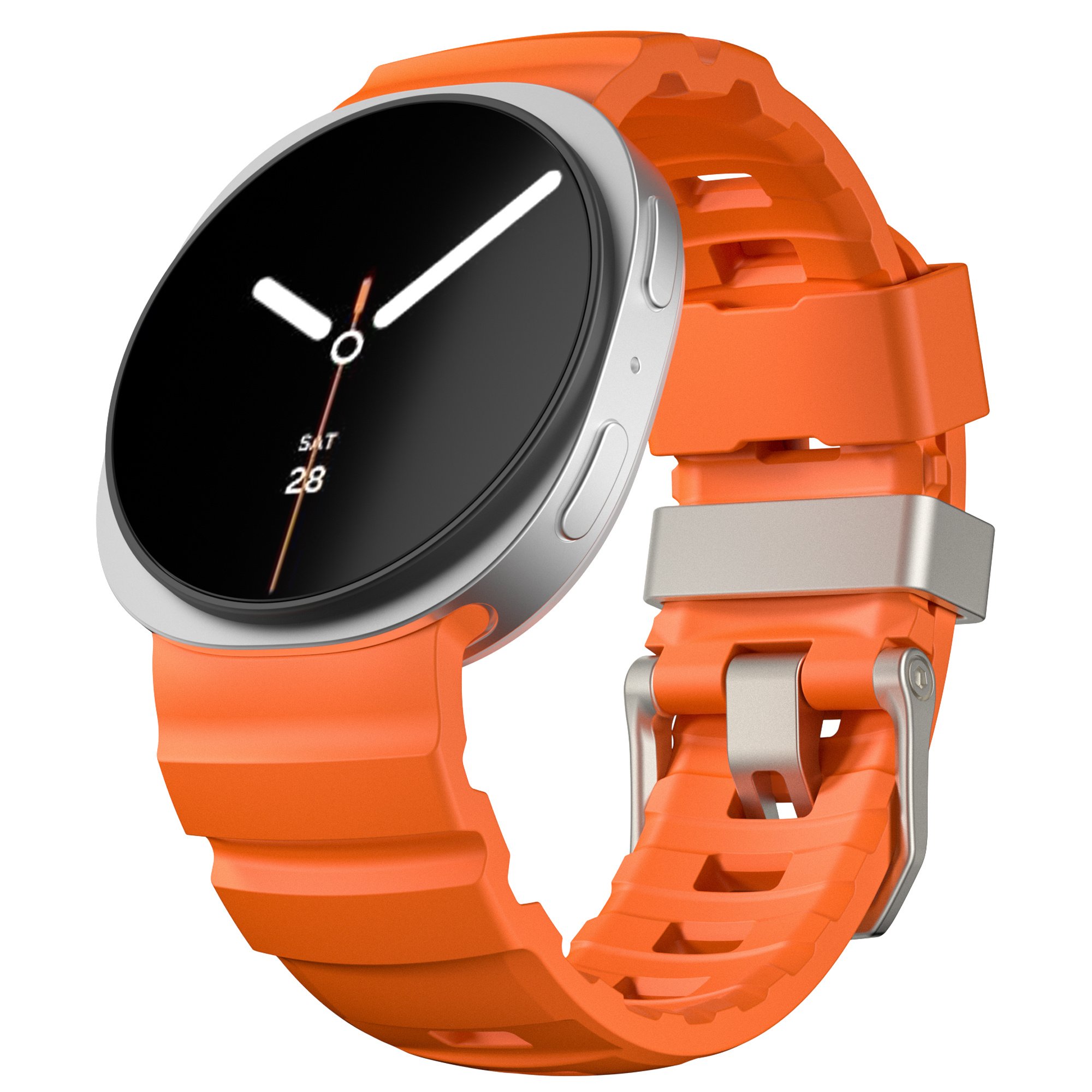 Strap-it Samsung Galaxy Watch 8 - 44mm extreme silicone band (oranje)