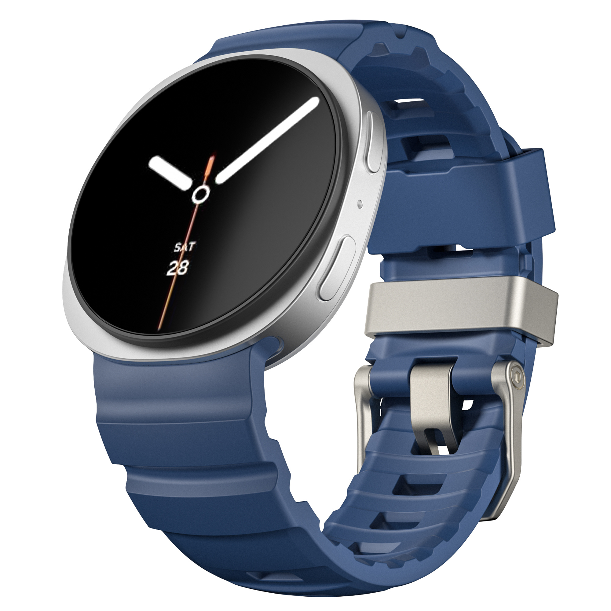Strap-it Samsung Galaxy Watch 8 Classic extreme silicone band (donkerblauw)