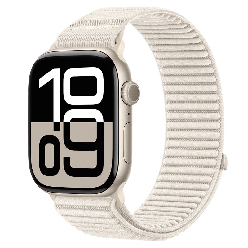 Strap-it Apple Watch wave nylon band (sterrenlicht)